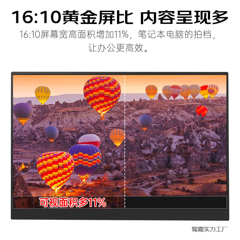 2025 New Portable Monitor 14inch Secondary Screen Computer Notebook Expansion Switch Display Mobile Phone Projection