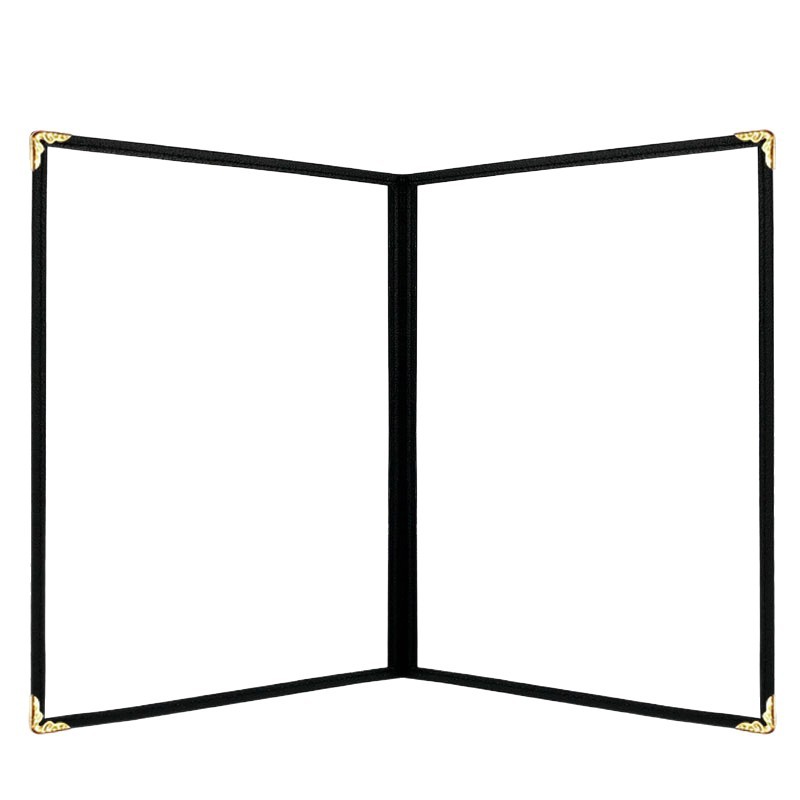 Cross-Border Transparent Pvc Loose-Leaf Recipe Book Hotel Menu Holder Restaurant Cashier Holder Price List A4 Leather Menu Book