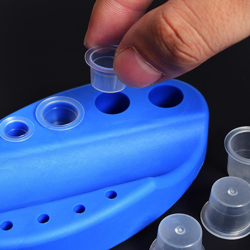 Tattoo Color Cup No Base Cup Tattoo Color Cup Grafting Eyelash Disposable Plastic Color Cup Tattoo Ink