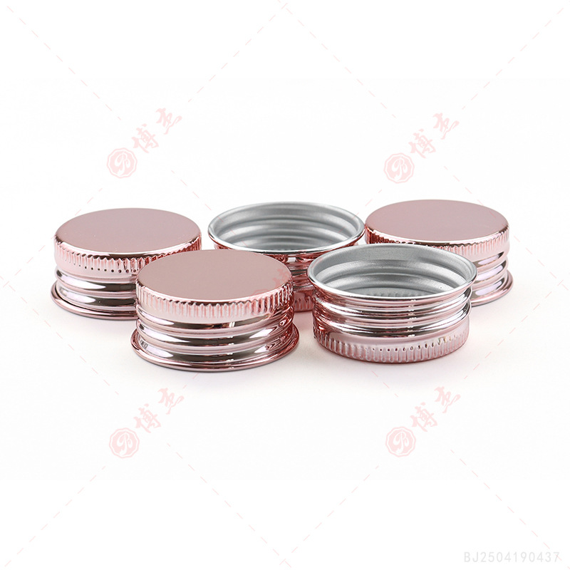 Source manufacturer 18 20 24 28 38 thread alumina cap food and beverage bottle cap cosmetic metal cap