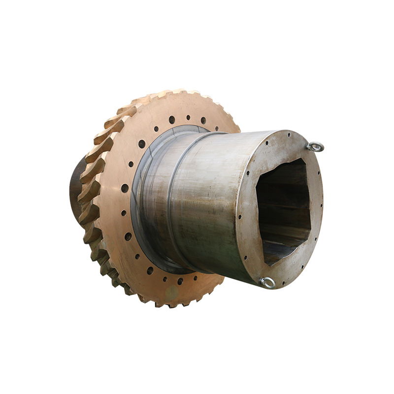 High Strength 710 Worm Gear, Copper Turbine Double-Head Reduction Worm Gear, Metal Cast Iron Worm Gear