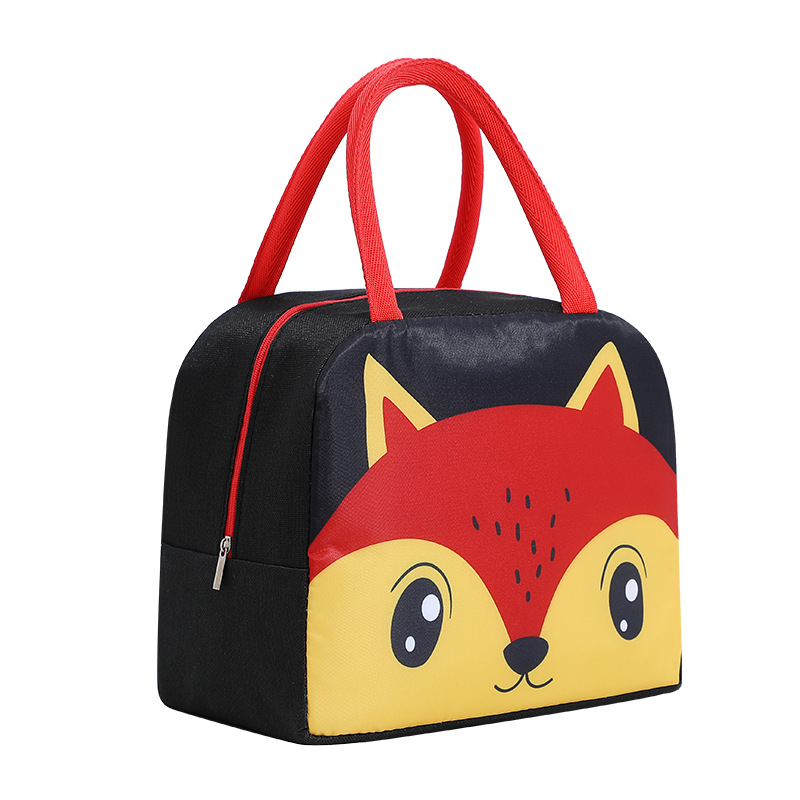 Big Face Cute Animal Lunch Box Bag Primary School Students Bring Lunch Bag Out Lunch Bag Small Tote Bag Cartoon Lunch Box Bag