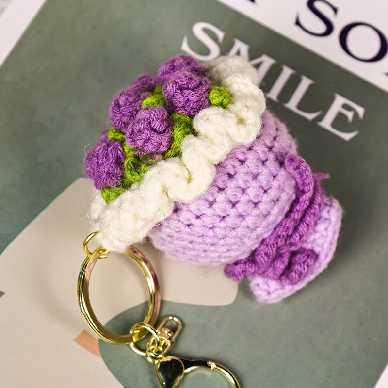 DIY Finished Wool Bouquet Teacher's Day Valentine's Day Gift Rose Sunflower Car Ornaments