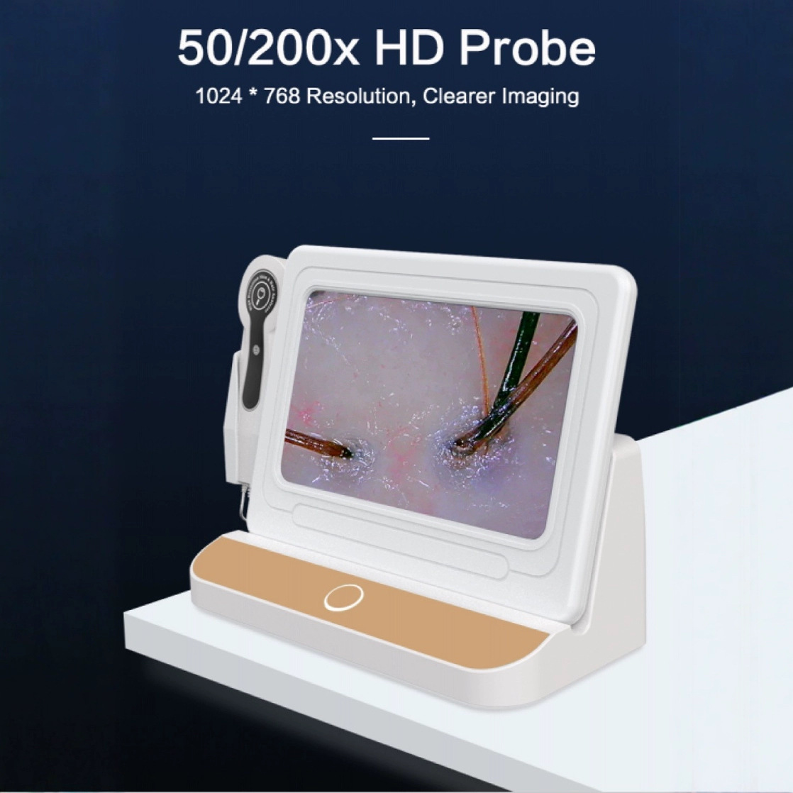 High-Definition Scalp Detector, Hair Follicle Analysis, Skin Detector, Photo-Taking Scalp Physiotherapy Instrument, Scalp Therapy Beauty Salon