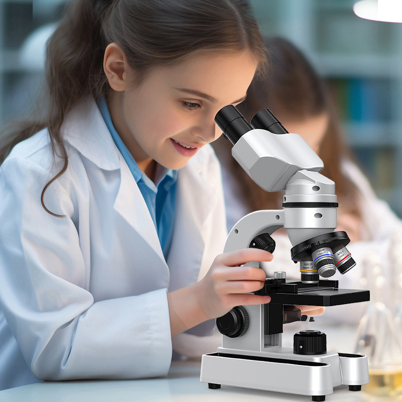 Binocular biological microscope professional primary and secondary school students 40-16000 times scientific experiment professional microscope