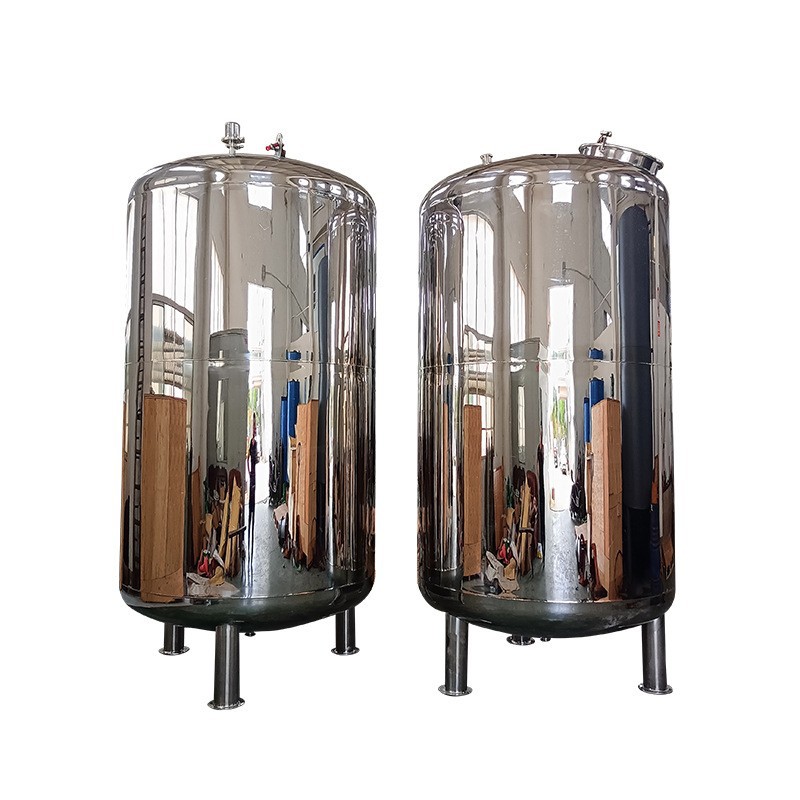 Stainless steel oil tank manufacturer sanitary oil storage tank 304 insulation heating round atmospheric pressure 15 tons vertical water storage tank