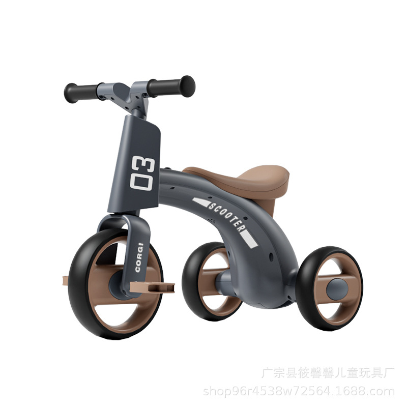 New Kidsren's Tricycle with Music Pedal Car 1-6 Years Old Male and Female Treasure Pedal Scooter Balance Car Wholesale