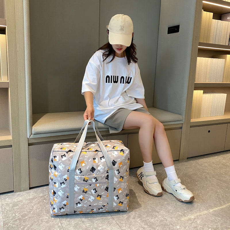 Short-Distance Travel Bag, Large-Capacity Clothes and Quilt Cosmetics Bag, Lightweight Satchel Luggage Bag, Women's Satchel Maternity Cosmetics Bag