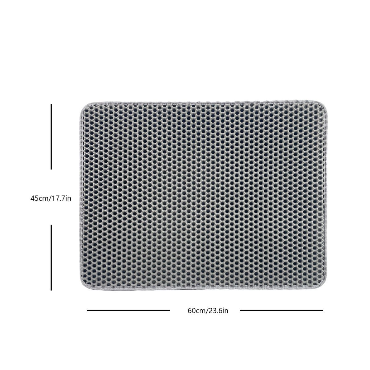 Pet cat litter box mat sand leakage mat double-layer oversized non-removable washable anti-splash EVA cat litter mat