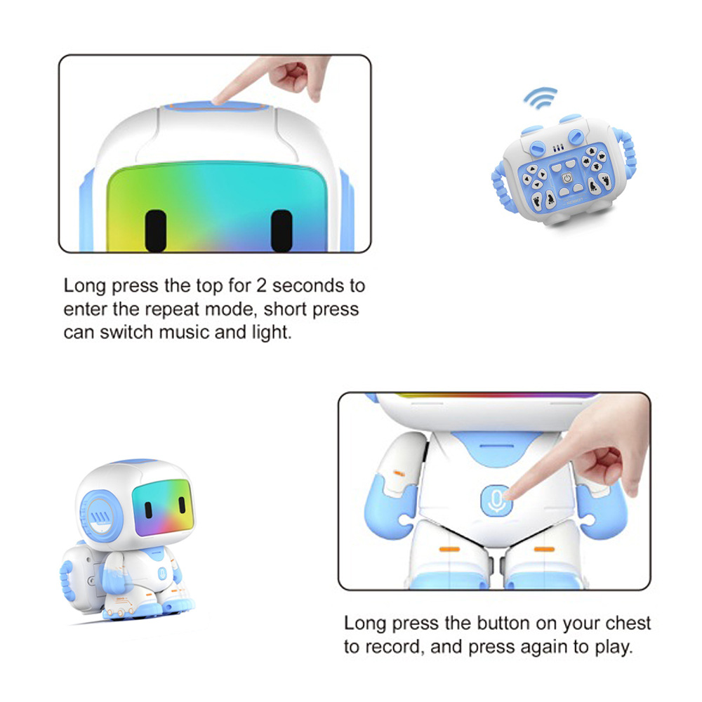 Cross-Border Intelligent Remote Control Robot Parent-Child Interactive Educational Children's Early Education Machine Learning Machine Multi-Functional Toys Wholesale