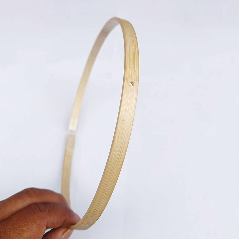 Bamboo circle rabbit lamp lantern double hole bamboo circle bamboo crafts decoration handmade wind chime bamboo material supply