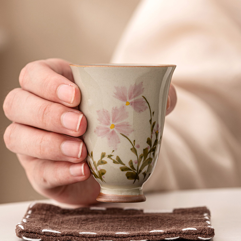 Керамическая чайная чашка с ароматом ромашки, чашка для мастера, набор кунг-фу, домашняя чашка для воды, одна чашка
