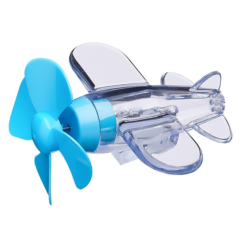 Trendy Popular Car-Mounted Wind-Powered Glowing Small Airplane Electric Vehicle Motorcycle Car Wind Energy Generation Small Airplane Toy