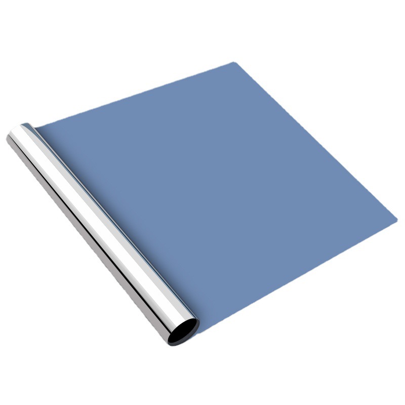 One-Way Perspective Insulation Film Balcony Blackout Sunscreen Glass Film Living Room Window Glass Sticker Home Sunshade