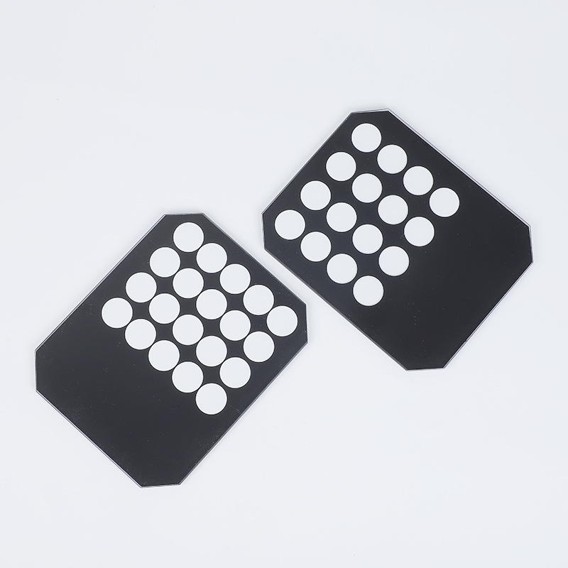 Floodlight Tempered Glass B Tempered Lamp Glass Processing Drilling and Edging 5mm Industrial Lighting Glass Customization