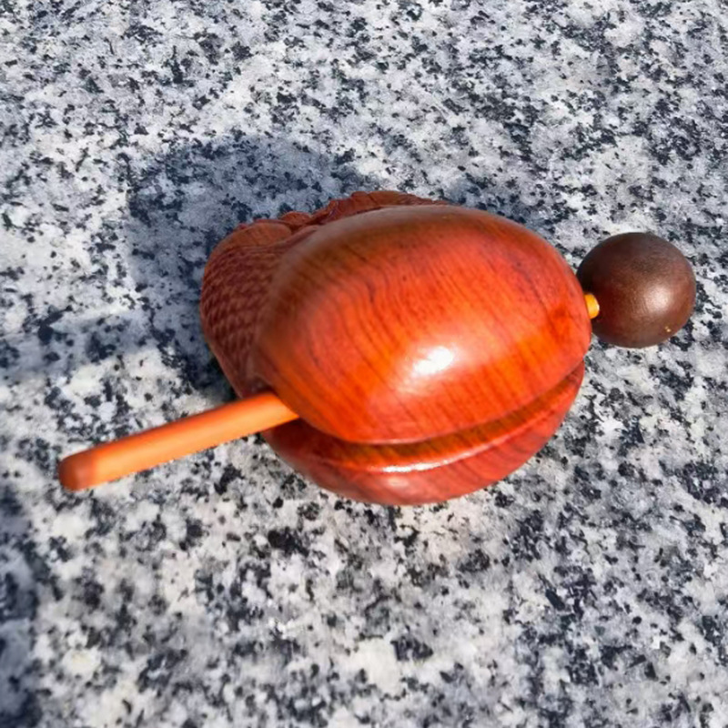Rosewood Knock Small Wooden Fish Toy Decompression Artifact Office Office Meditation Knock Musical Instrument Wooden Fish Ornaments