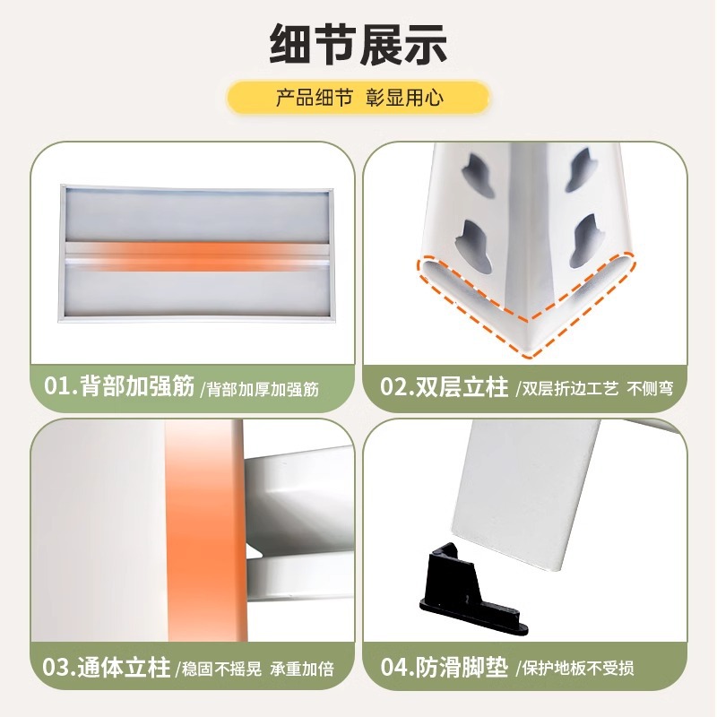 Household Simple Steel Bookshelf Multi-layer Floor Bookcase Children's Book Toy Storage Rack Storage Rack Storage Rack