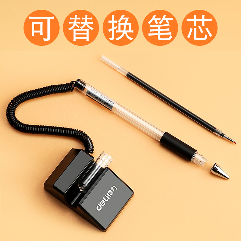 Deli desk pen business gel pen desktop desktop pen counter pen table pen bank front desk sign pen stationery wholesale