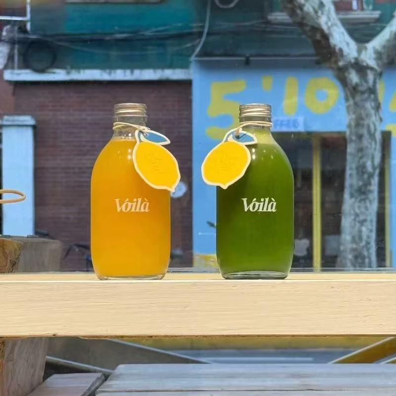 Cold Brew Coffee Glass Bottled Beverage Empty Bottle Juice Bottle Ice Drip Salt Water Tea Bottle Milk Tea Juice Sealed Bottle