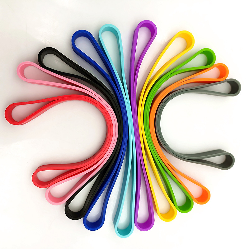 Silicone Binding Strap Box Silicone Elastic Lunch Box Tie Trash Can Beach Chair Notebook A5A6 Strap Wholesale