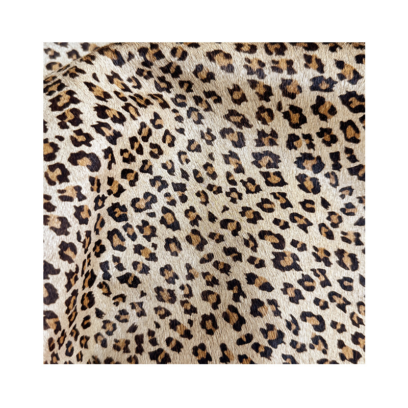 Popular Genuine Leather Leopard Print Horse Hair Downstream Popular Cow Hair Print Horse Fur Leather Upper Original Leather Manufacturer Wholesale