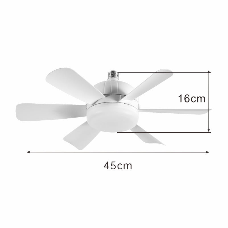 Screw lamp holder fan household silent fan chandelier installation convenience remote control ceiling fan lamp electric fan lamp fan lamp