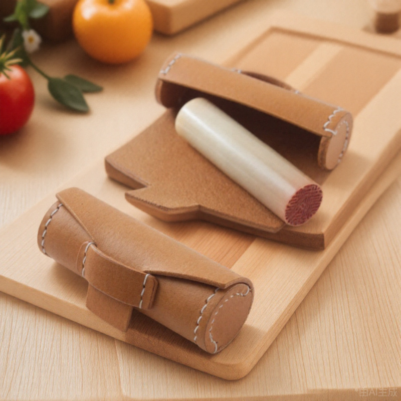 Косметичка Cross-Border Seal Мини Портативная Цилиндрическая Стерео Многофункциональный Защитный Кожаный Чехол для USB и Помады