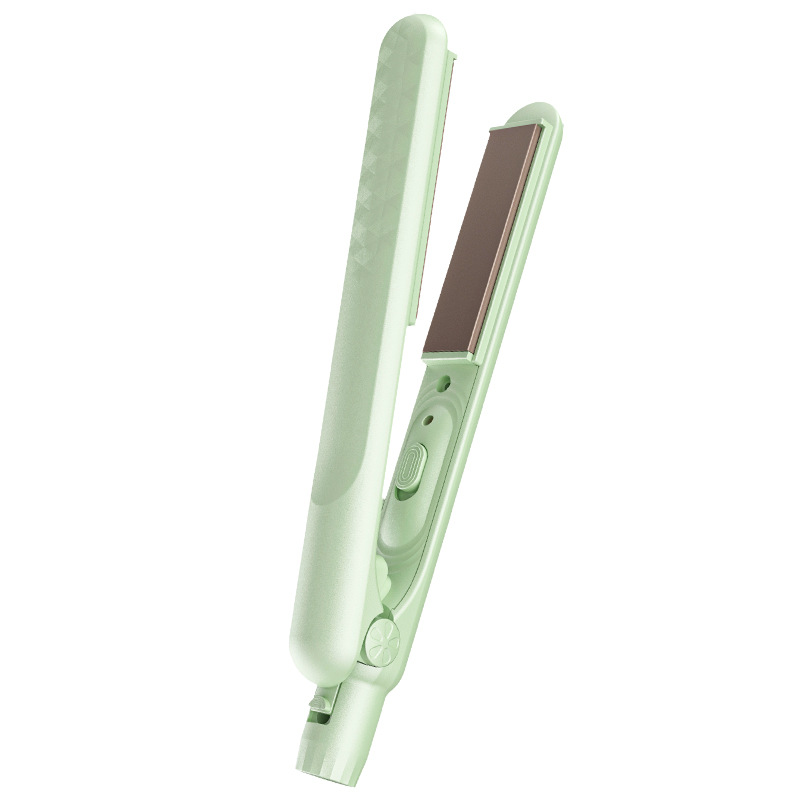 Mini Cross-Border Curling and Straightening Dual-Use Compact Pocket-Sized Fashion Hair Curling Iron for Men and Women, Suitable for Student Dormitories