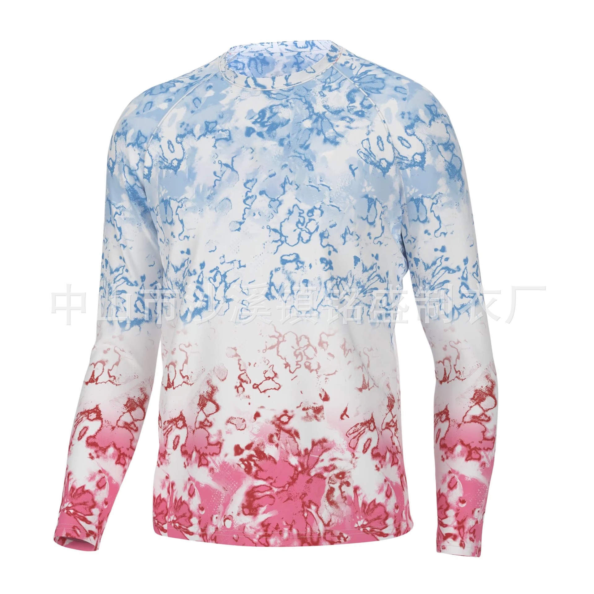 Customized New Foreign Trade Quick-Drying Sun Protection Fishing Clothing for Men, Outdoor Long-Sleeved Ice Silk Breathable Sea Fishing Clothing T-Shirt for Men