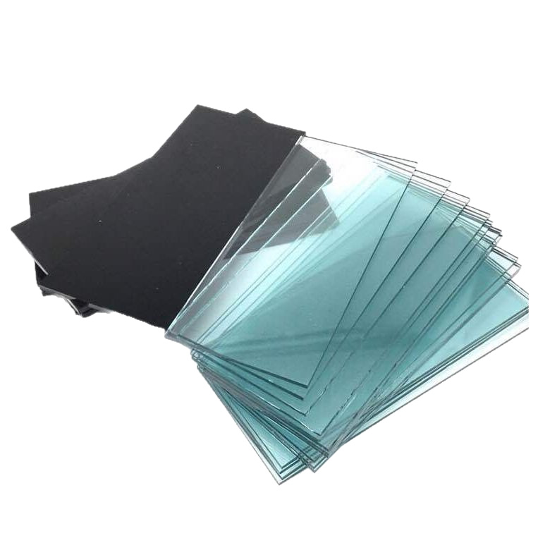 Welding mask black lens white glass lens argon arc welding 7#8#9# dark green welder goggles edge