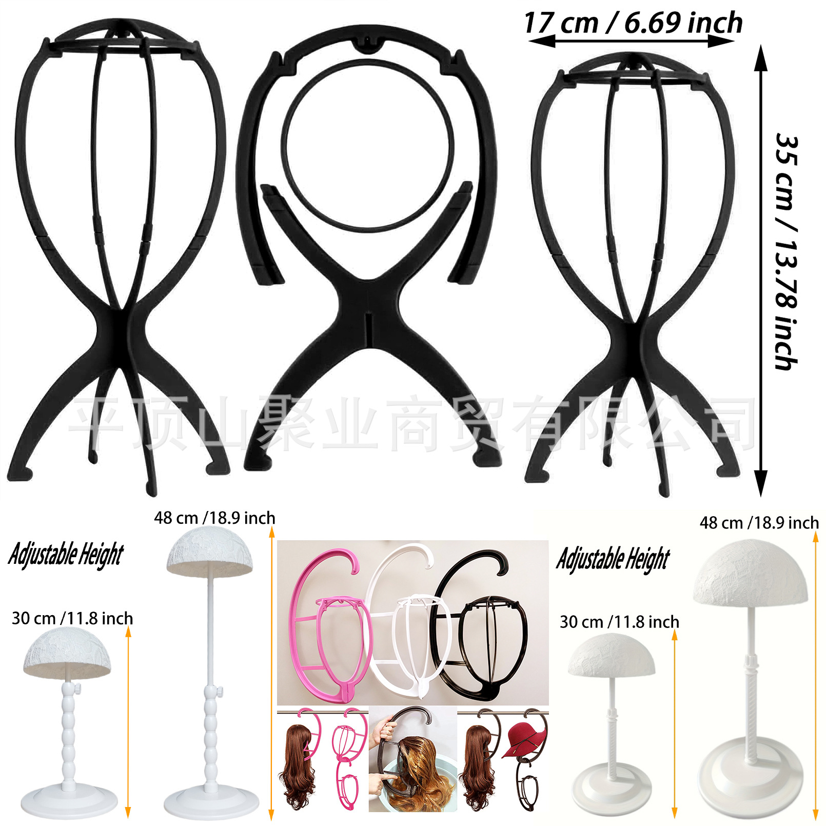 Складная подставка для париков, кросс-бордерная подставка для головных уборов, производитель складных подставок для париков