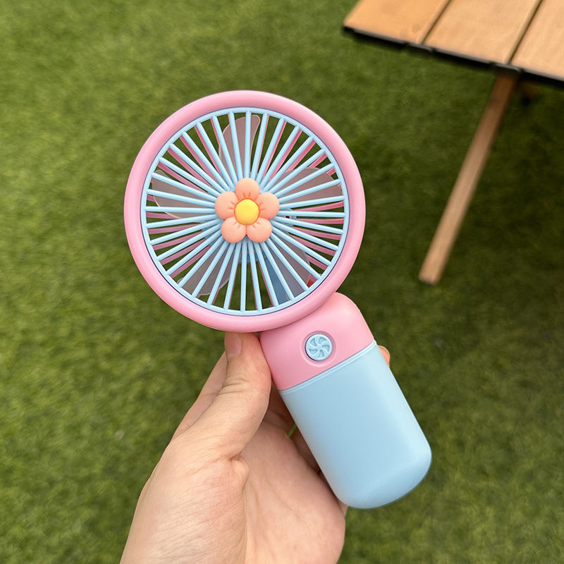 Cross-border explosions hand-held small fan gift gift fruit flower usb portable mini desktop fan wholesale