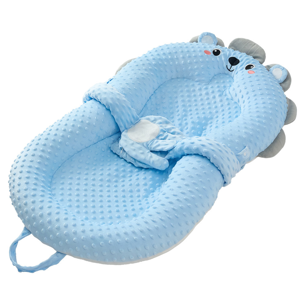 Bed-In-Bed Newborn Baby Anti-Jump Floor Artifact Baby Anti-Vomiting Sleeping Bed Soothing Anti-Pressure Slope Sleeping Nest