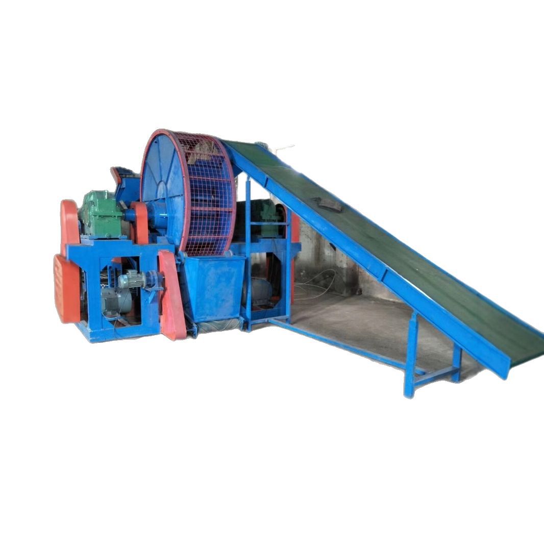 Waste Rubber Tire Crusher Tire Shredder Fully Automatic Waste Tire Processing Car