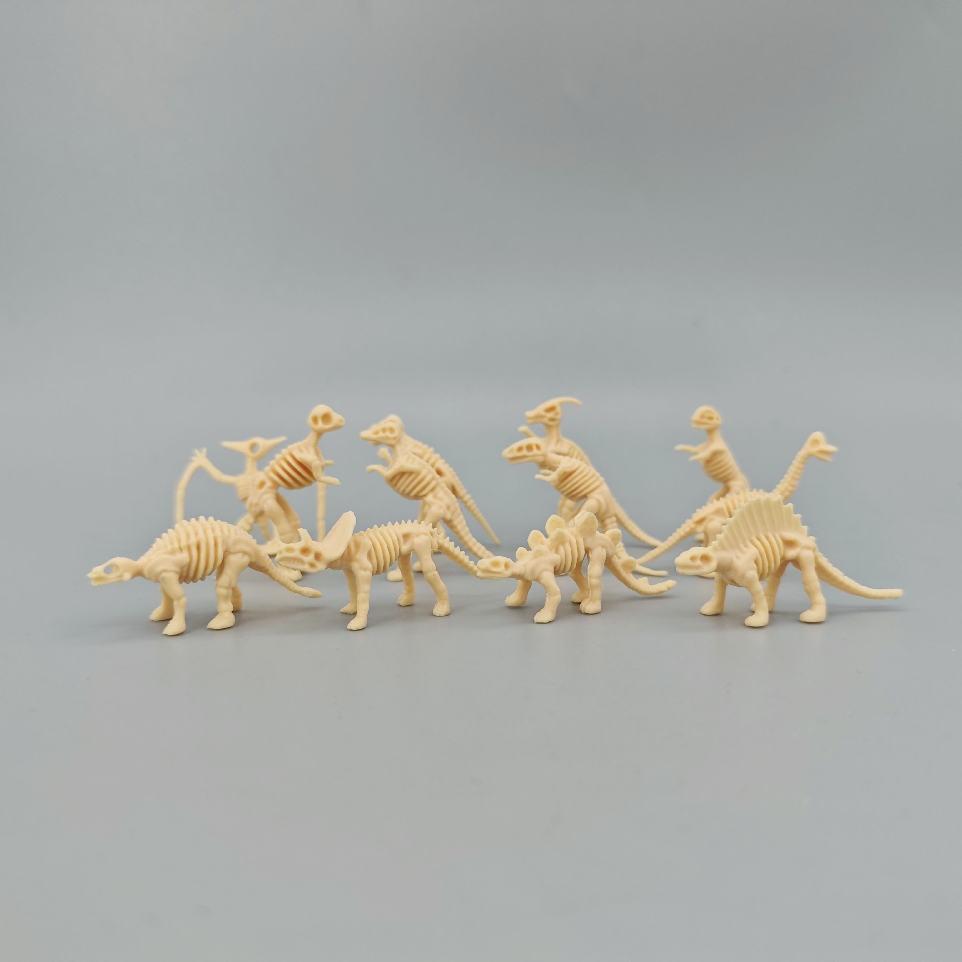 [Mini] dinosaur skeleton archaeological excavation fossil DIY dinosaur model children's toy Tyrannosaurus Rex Triceratops