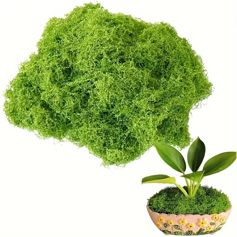 Artificial Moss indoor soft decoration micro landscape suit combination window aisle fake moss green plant landscape decoration