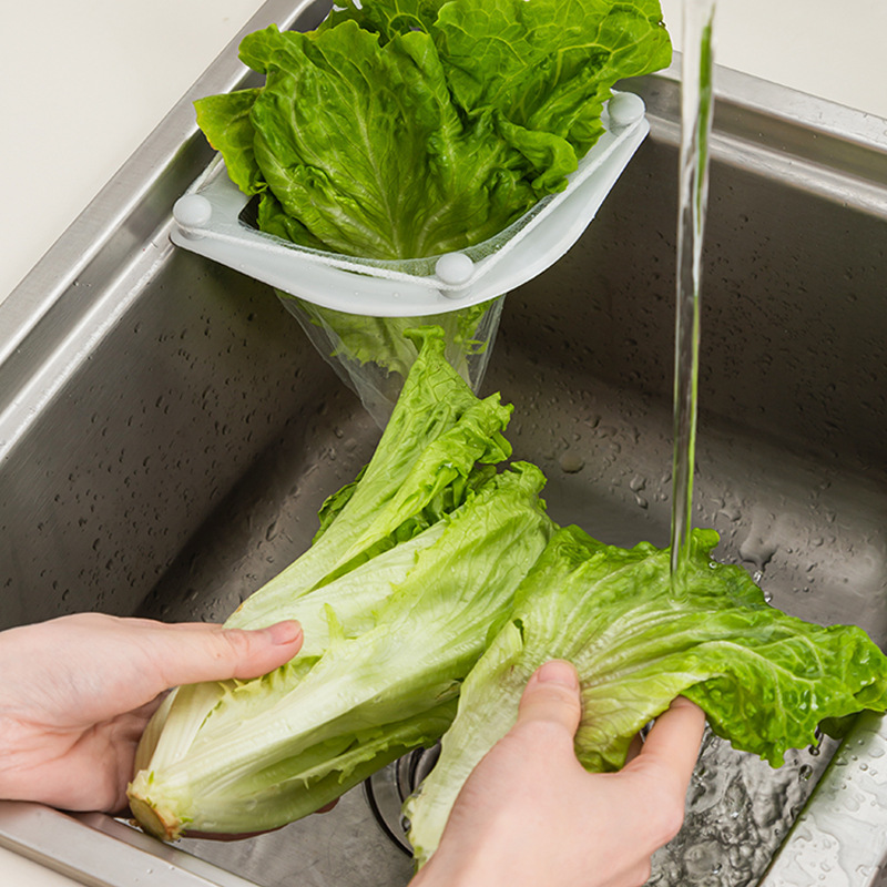 Sink Filter net suction cup drain rack left rice residue drain basket kitchen drain suit filter vegetable leaves