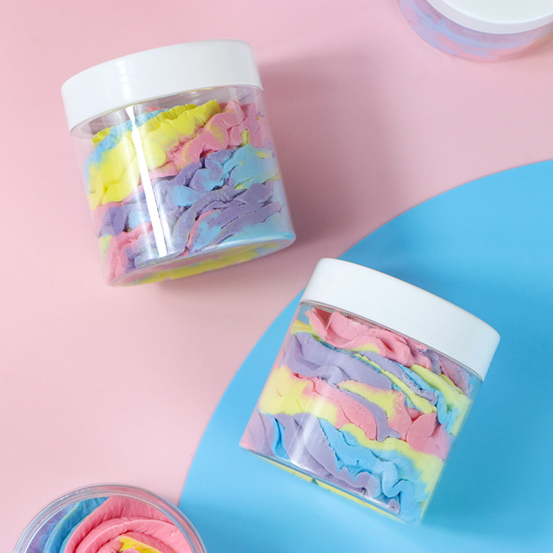 Cross-border Amazon Body Scrub Four-color Cream Soap Essential Oil Exfoliating Ice Cream Scrub Four-color Lahua Soap