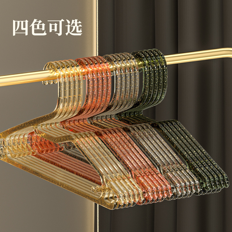 Прозрачные вешалки с блестками для одежды в стиле Ins для магазина