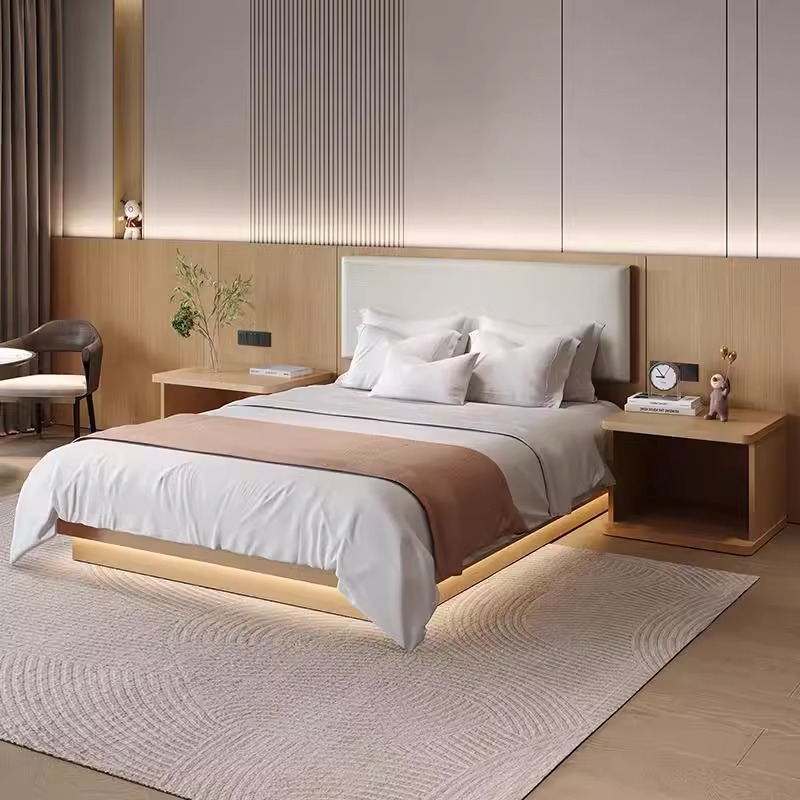 Hotel Furniture Standard Room Full Set Hotel Special Bed Homestay Apartment Room Single Double Multilayer Board Factory