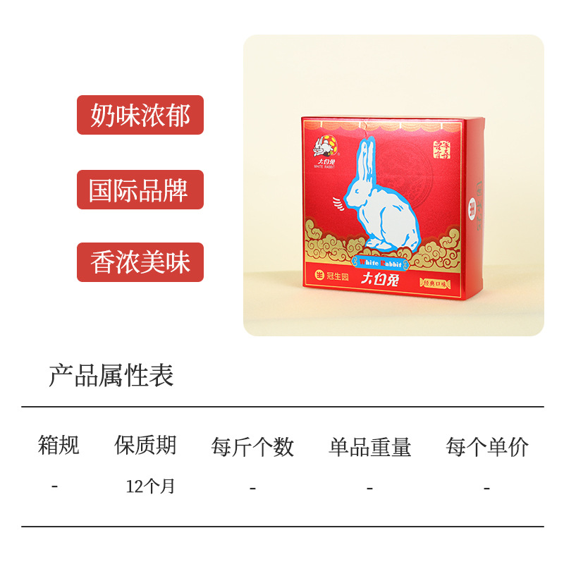 Guanshengyuan White Rabbit Boxed Toffee Lollipop Wedding Gift Wedding Candy Souvenir Wedding Shop Candy Wholesale