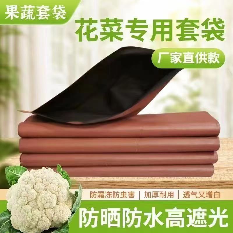 Songhua Bags Loose Flower Anti-Insect Bag Organic Cauliflower Protective Cover Waterproof Sun Protection Anti-Frost White Cauliflower Bags