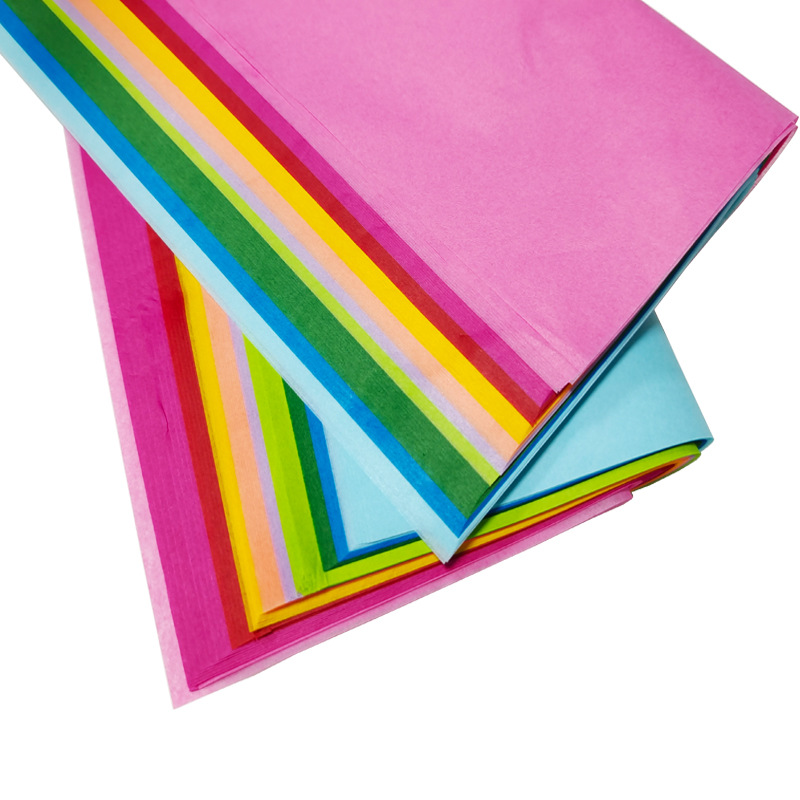 Manufacturers supply a large number of 15g Tissue Paper 17g color copy Paper with uniform color in stock