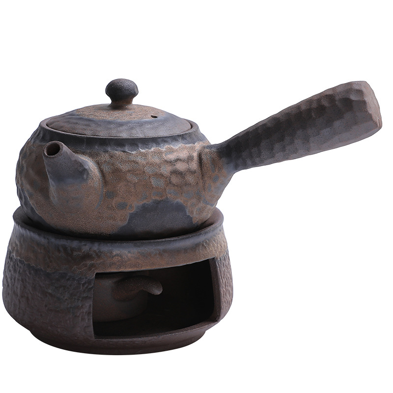 Heat Preservation Tea Stove Candle Base Ceramics Japanese-style Stoneware Teapot Tea Warming Ware Vintage Household Teapot Tea Stove Tea Set