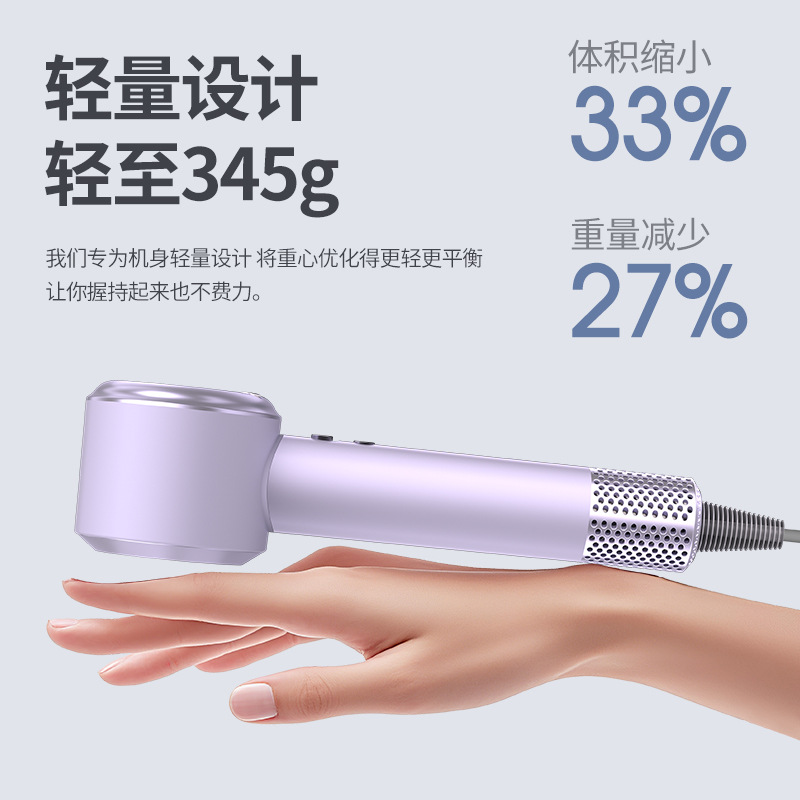 Hair Dryer Household Negative Ion Hair Care Silent Quick-Drying Hair Dryer Hair Salon Leafless High-Power Hair Dryer Cross-Border