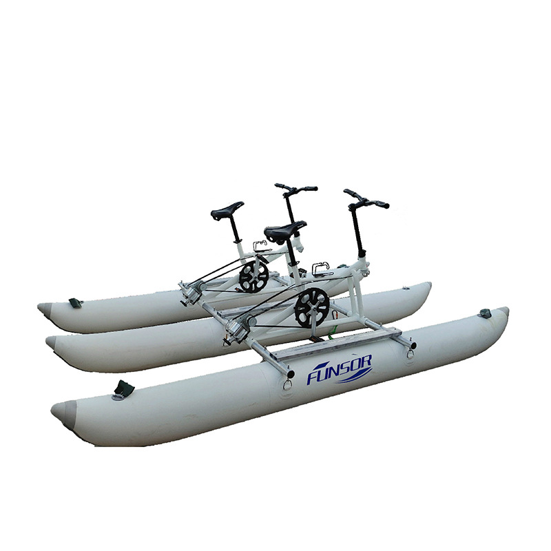 Water Bicycle, Kayak, Three-Person Pedal Inflatable Boat, Scenic Tourist Boat, Park Electric Bicycle