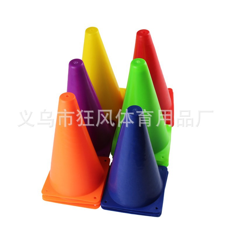 Wholesale 23cm Obstacle Sign Bucket Marker Skeet Frisbee Reflective Road Cone Ice Cake Tube