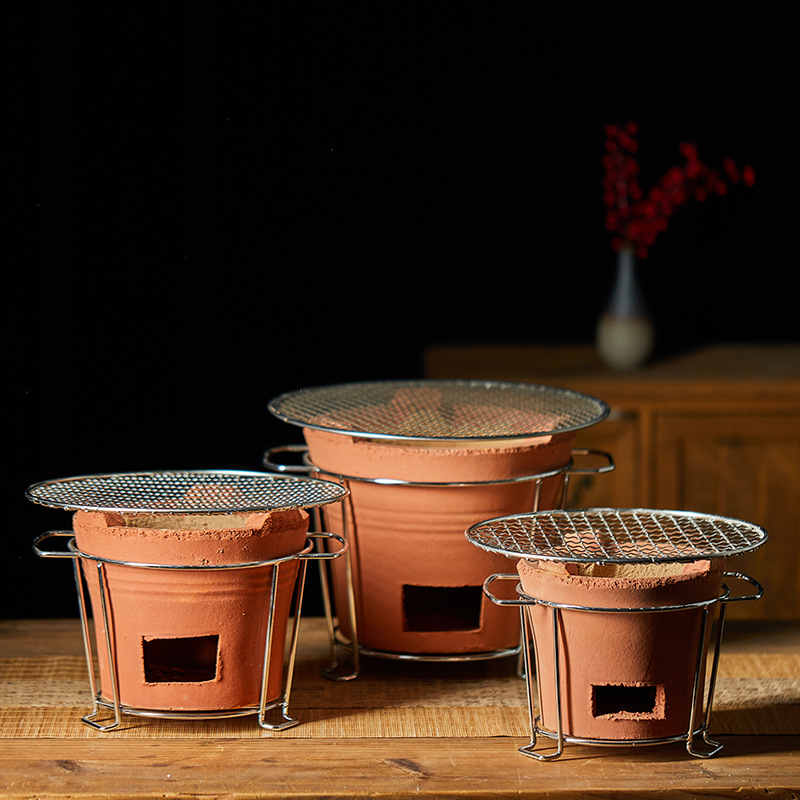 Угольная печь для приготовления чая, старинная глиняная печь, уличная барбекю печь