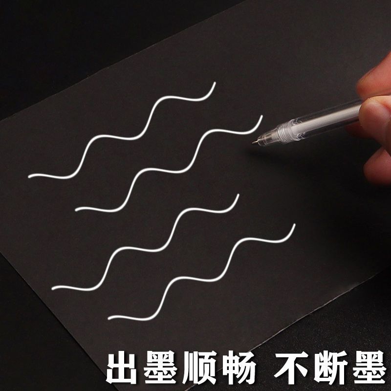 High-gloss pen painting brush art highlight white Pen Hook pen marker paint pen waterproof oily white marker pen