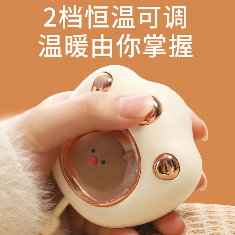 New USB Charging Cat Claw Hand Warmer Cat Claw Explosion-proof Compact Portable Cute Cartoon Rechargeable Hand Warmer